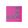 E.Marinella Pochette Da Taschino|POCHETTE DA TASCHINO IN SETA STAMPATA A MANO FUCSIA Microfantasia fiore