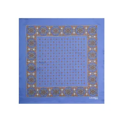 E.Marinella Pochette Da Taschino|POCHETTE DA TASCHINO IN SETA STAMPATA A MANO POLVERE Microfantasia fiore