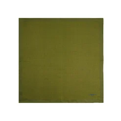 E.Marinella Pochette Da Taschino|POCHETTE DA TASCHINO IN SETA STAMPATA A MANO VERDE OLIVA Pois