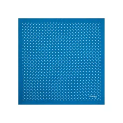 E.Marinella Pochette Da Taschino|POCHETTE DA TASCHINO IN SETA STAMPATA A MANO BLU MEDIO Microfantasia fiore