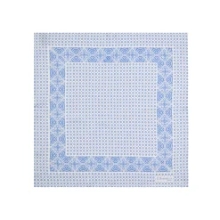 E.Marinella Pochette Da Taschino|POCHETTE DA TASCHINO IN SETA STAMPATA A MANO BIANCA Microfantasia fiore