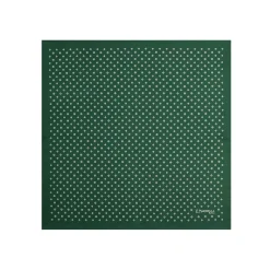 E.Marinella Pochette Da Taschino|POCHETTE DA TASCHINO IN SETA STAMPATA A MANO VERDE SCURO Macrofantasia fiore