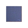 E.Marinella Pochette Da Taschino|POCHETTE DA TASCHINO IN SETA STAMPATA A MANO BLU Microfantasia fiore