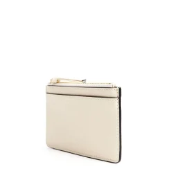 E.Marinella Porta Carte Di Credito|PORTA CARTE DI CREDITO BEIGE In pelle con zip