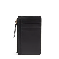 E.Marinella Porta Carte Di Credito|PORTA CARTE DI CREDITO NERO In pelle con zip