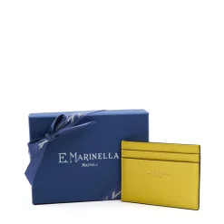 E.Marinella Porta Carte Di Credito|PORTACARTE DI CREDITO PICCOLO GIALLO In pelle liscia