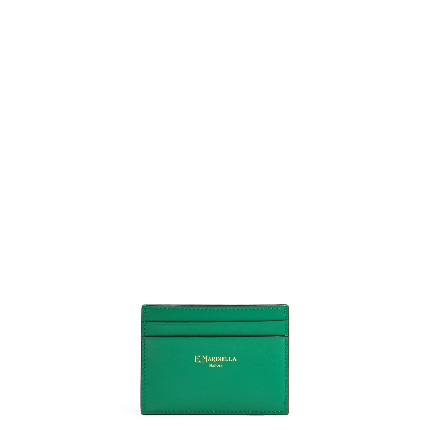 E.Marinella Porta Carte Di Credito|PORTACARTE DI CREDITO PICCOLO VERDE In pelle liscia
