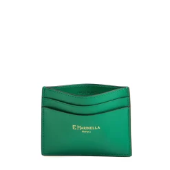 E.Marinella Porta Carte Di Credito|PORTACARTE DI CREDITO PICCOLO VERDE In pelle liscia