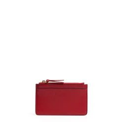 E.Marinella Porta Carte Di Credito|PORTA CARTE DI CREDITO ROSSO In pelle con zip