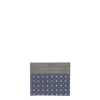 E.Marinella Porta Carte Di Credito|PORTACARTE DI CREDITO SETA E PELLE GRIGIO SCURO 5 scomparti