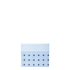 E.Marinella Porta Carte Di Credito|PORTACARTE DI CREDITO SETA E PELLE AZZURRO 5 scomparti