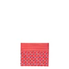 E.Marinella Porta Carte Di Credito|PORTACARTE DI CREDITO SETA E PELLE ROSSO 5 scomparti