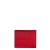 E.Marinella Porta Carte Di Credito|PORTACARTE DI CREDITO SETA E PELLE ROSSO 5 scomparti
