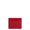 E.Marinella Porta Carte Di Credito|PORTACARTE DI CREDITO SETA E PELLE ROSSO 5 scomparti