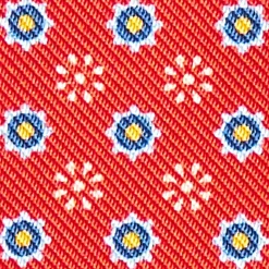 E.Marinella Porta Carte Di Credito|PORTACARTE PIEGHEVOLE IN SETE E PELLE ROSSO 10 scomparti