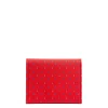 E.Marinella Porta Carte Di Credito|PORTACARTE PIEGHEVOLE IN SETA PELLE ROSSO 10 scomparti