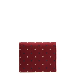E.Marinella Porta Carte Di Credito|PORTACARTE PIEGHEVOLE IN SETA PELLE BORDEAUX 10 scomparti