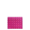 E.Marinella Porta Carte Di Credito|PORTACARTE PIEGHEVOLE IN SETA PELLE FUCSIA 10 scomparti