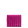 E.Marinella Porta Carte Di Credito|PORTACARTE PIEGHEVOLE IN SETA PELLE FUCSIA 10 scomparti