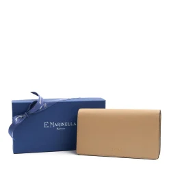 E.Marinella Portafogli|PORTAFOGLIO GRANDE BEIGE In pelle liscia