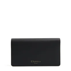 E.Marinella Portafogli|PORTAFOGLIO GRANDE NERO In pelle liscia