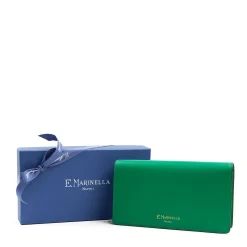 E.Marinella Portafogli|PORTAFOGLIO GRANDE VERDE In pelle liscia