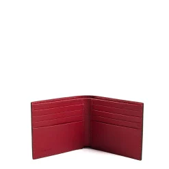 E.Marinella Portafogli|PORTAFOGLIO ORIZZONTALE BORDEAUX In pelle martellata
