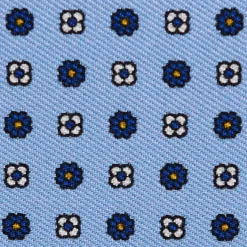 E.Marinella Portafogli|PORTAFOGLIO PICCOLO AZZURRO In seta e pelle