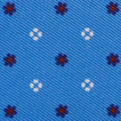 E.Marinella Portafogli|PORTAFOGLIO PICCOLO AZZURRO In seta e pelle