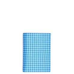 E.Marinella Portafogli|PORTAFOGLIO VERTICALE BLU MEDIO In seta e pelle