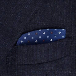 E.Marinella Portaocchiali In Seta|Portaocchiali In Seta|PORTAOCCHIALI BLUETTE In seta stampata a mano