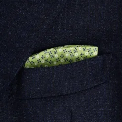 E.Marinella Portaocchiali In Seta|Portaocchiali In Seta|PORTAOCCHIALI VERDE CHIARO In seta stampata a mano