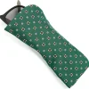 E.Marinella Portaocchiali In Seta|Portaocchiali In Seta|PORTAOCCHIALI VERDE SCURO In seta stampata a mano