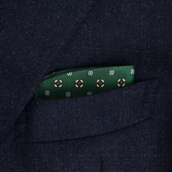E.Marinella Portaocchiali In Seta|Portaocchiali In Seta|PORTAOCCHIALI VERDE SCURO In seta stampata a mano