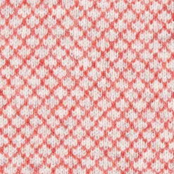 E.Marinella Scaldacollo|SCALDACOLLO ARANCIONE E BEIGE IN CASHMERE Microfantasia geometrica