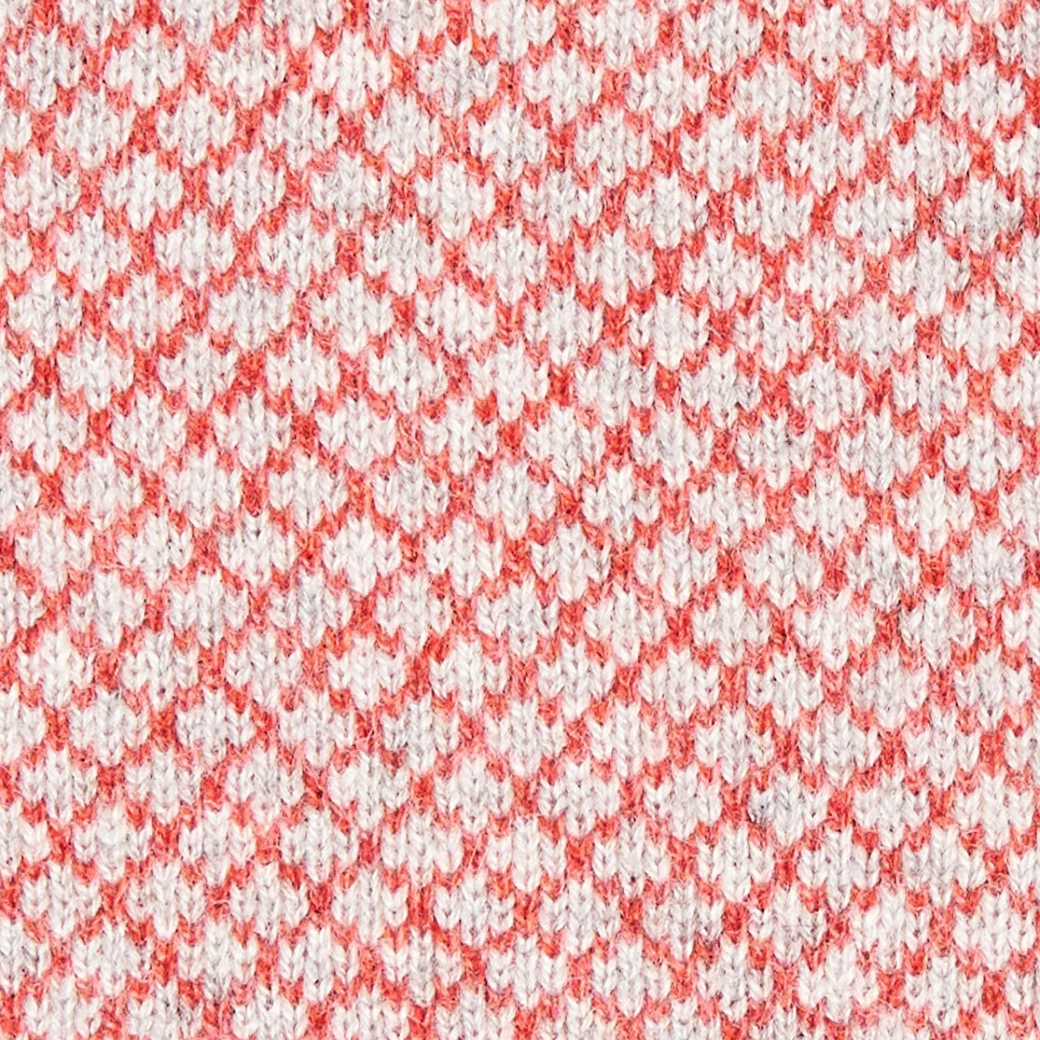 E.Marinella Scaldacollo|SCALDACOLLO ARANCIONE E BEIGE IN CASHMERE Microfantasia geometrica