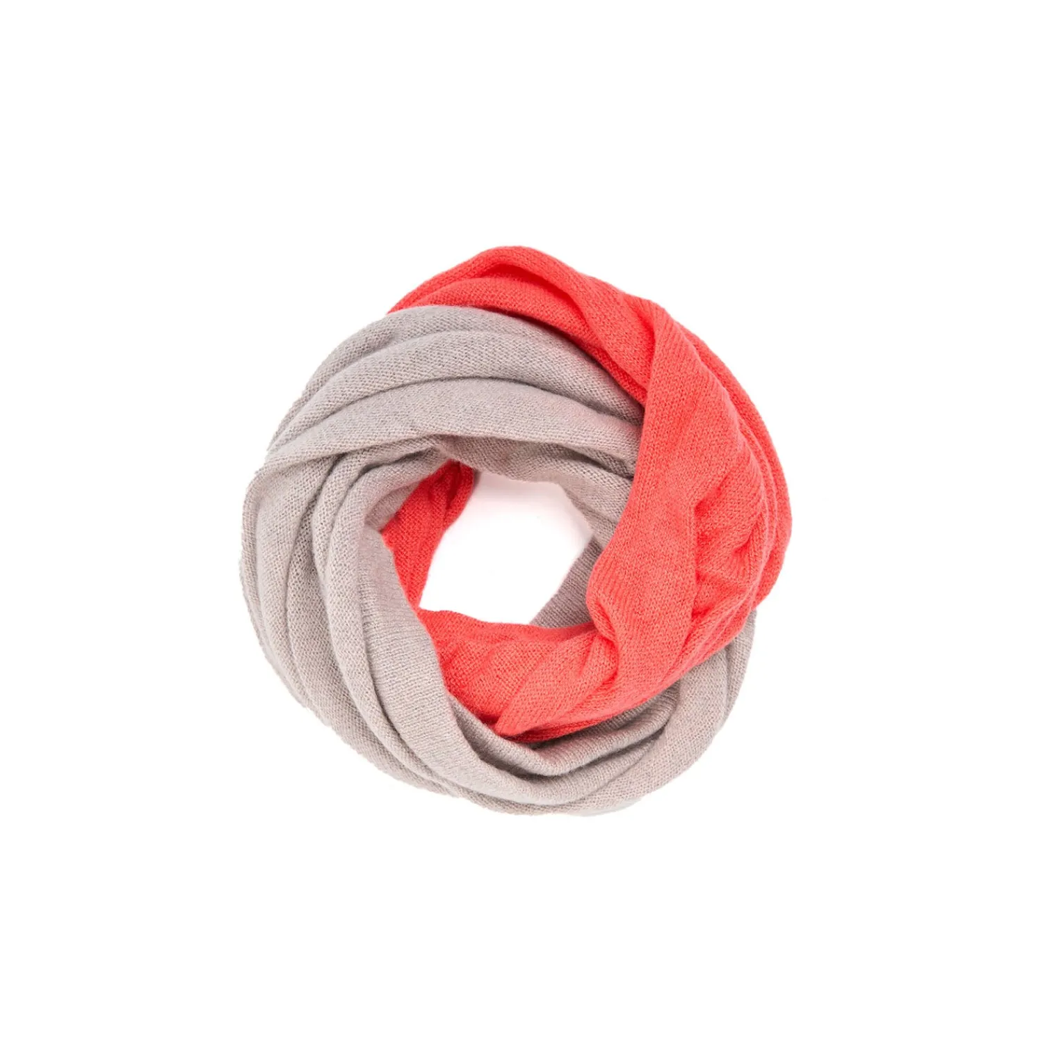E.Marinella Scaldacollo|SCALDACOLLO ARANCONE E BEIGE DOPPIO INTRECCIO In cashmere