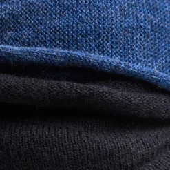 E.Marinella Scaldacollo|SCALDACOLLO BLU DOPPIO INTRECCIO In cashmere