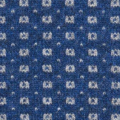 E.Marinella Scaldacollo|SCALDACOLLO BLU MICROFANTASIA In cashmere