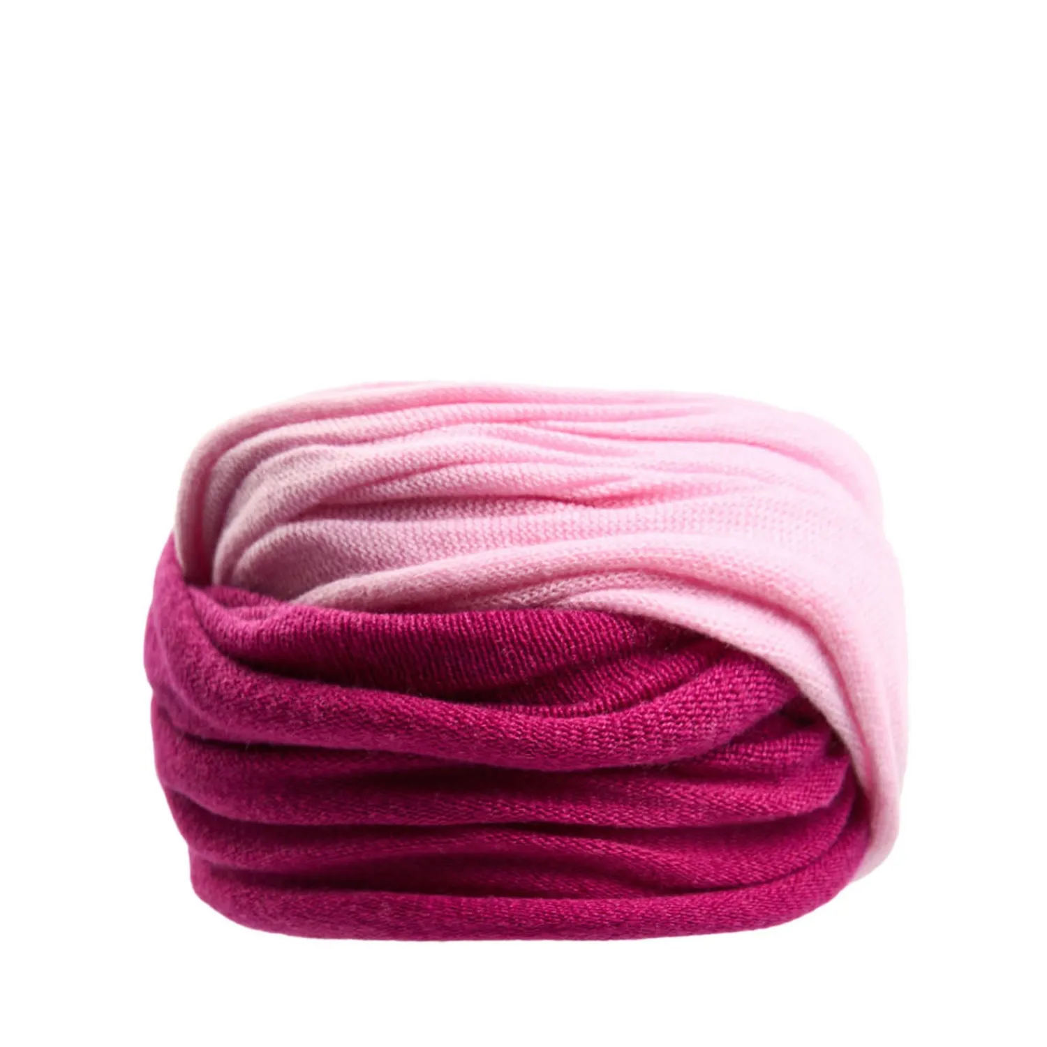 E.Marinella Scaldacollo|SCALDACOLLO FUCSIA E ROSA CHIARO DOPPIO INTRECCIO In cashmere