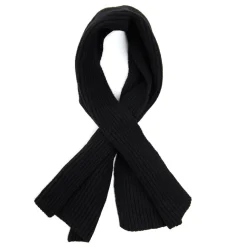 E.Marinella Scaldacollo|SCALDACOLLO NERO IN CASHMERETinta unita