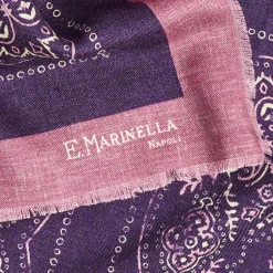 E.Marinella Sciarpe Invernali|SCIALLE 135 ROSA In lana e seta