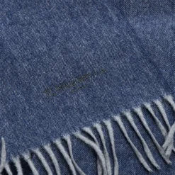 E.Marinella Sciarpe Invernali|Sciarpe Invernali|SCIARPA BICOLOR BLU IN LANA E CASHMERE Tinta unita