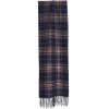 E.Marinella Sciarpe Invernali|Sciarpe Invernali|SCIARPA BICOLOR BLU IN SETA E CASHMERE Check