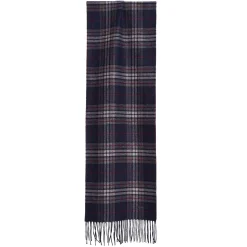 E.Marinella Sciarpe Invernali|Sciarpe Invernali|SCIARPA BICOLOR BLU SCURO IN SETA E CASHMERE Check