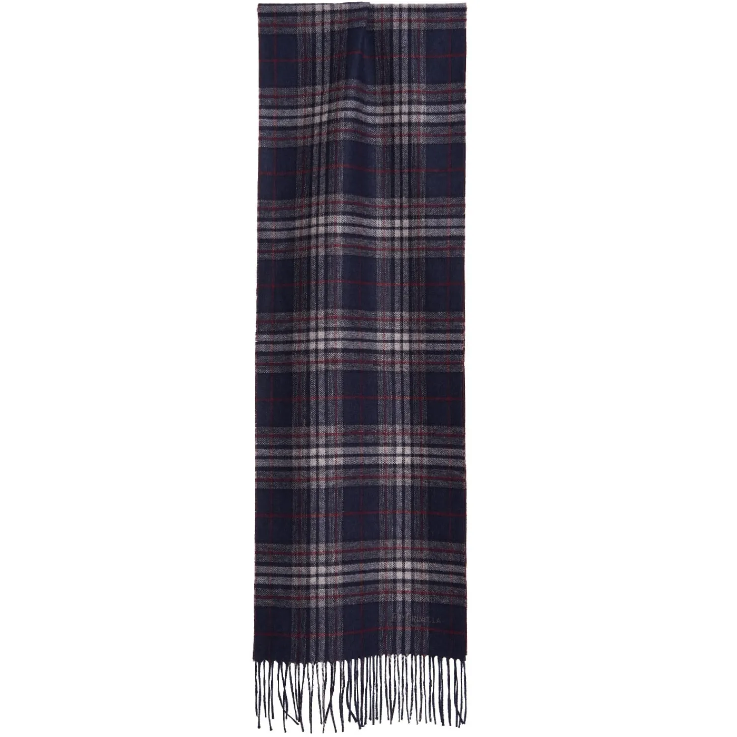 E.Marinella Sciarpe Invernali|Sciarpe Invernali|SCIARPA BICOLOR BLU SCURO IN SETA E CASHMERE Check