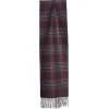 E.Marinella Sciarpe Invernali|Sciarpe Invernali|SCIARPA BICOLOR BORDEAUX IN SETA E CASHMERE Check