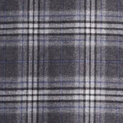 E.Marinella Sciarpe Invernali|Sciarpe Invernali|SCIARPA BICOLOR GRIGIO SCURO IN SETA E CASHMERE Check
