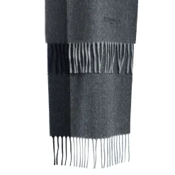 E.Marinella Sciarpe Invernali|Sciarpe Invernali|SCIARPA BICOLOR GRIGIO SCURO IN LANA E CASHMERE Tinta unita