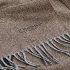 E.Marinella Sciarpe Invernali|Sciarpe Invernali|SCIARPA BICOLOR MARRONE IN LANA E CASHMERE Tinta unita